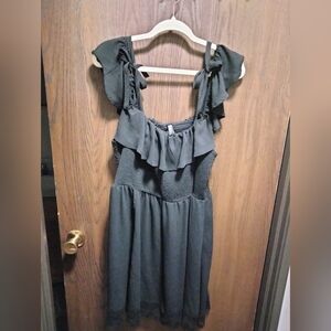 Torrid Flutter Sleeve Smocked Tunic/Dress